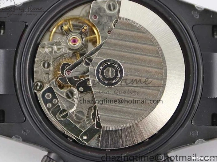 0515 Functional Daytona All Black PVD TWF Best Edition Rainbow Diamonds Bezel Black Dial on PVD Bracelet A 2449